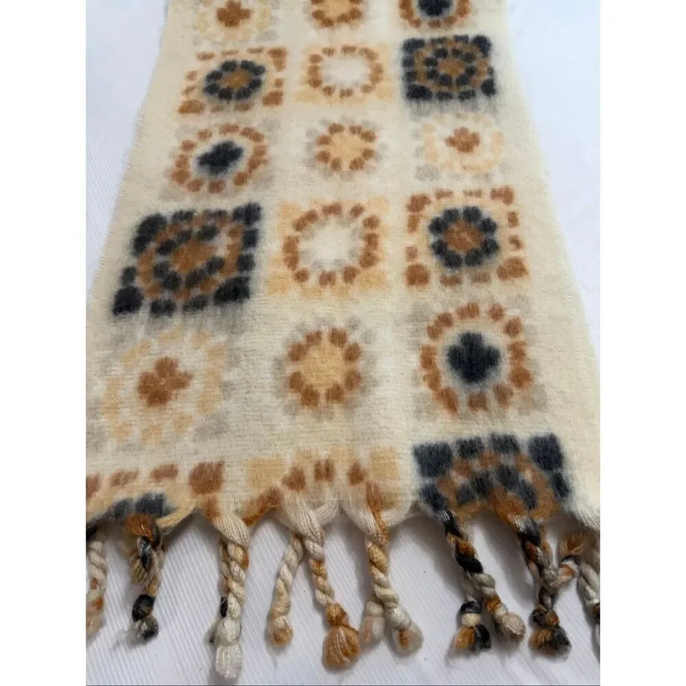 Free People Kaleidoscope Blanket Scarf Ivory Combo Oversized Boho Wrap NWT